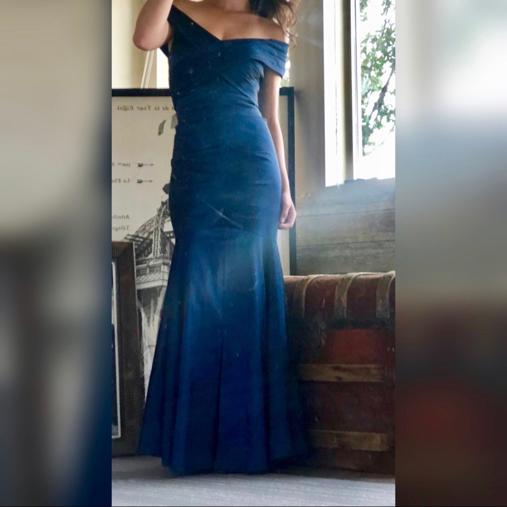 80s VINTAGE Betsy & Adam by Linda Bernell Gown